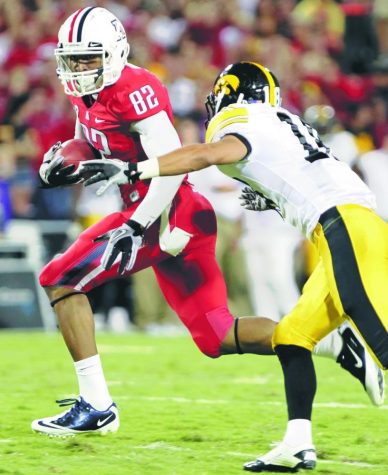 Mike Christy / Arizona Daily Wildcat

In a matchup of ranked teams, No. 24 Arizona took on the No. 9 Iowa Hawkeyes Saturday, Sept. 18, 2010, at Arizona Stadium in Tucson, Ariz. A stout defense and pesky special teams helped the Wildcats to a 34-27 upset victory.