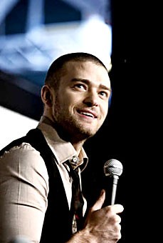 Justin Timberlake performs at the 49th annual Grammys. 