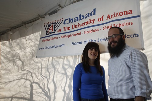 Rabbi Yosi Winner, organizer of the club, and his wife Rebbetzin Naomi Winner, host an annual Shabbat Dinner so that over 300 Jewish and non-Jewish students can practice their traditions while away from home. Naomi Winner cooks and prepares the 5-course Jewish meal. 