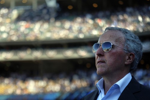 Los Angeles Dodgers owner Frank McCourt required a $30-million loan from Fox last week in order to meet the team's first payroll of the season. On Wednesday, April 20, 2011, Baseball Commissioner Bud Selig stripped McCourt of financial control of the team. (Allen J. Schaben/Los Angeles Times/MCT)