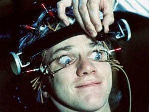 Malcolm McDowells character prepares for a brainwashing session in Stanley Kubricks A Clockwork Orange, playing at The Loft Cinema tomorrow. 