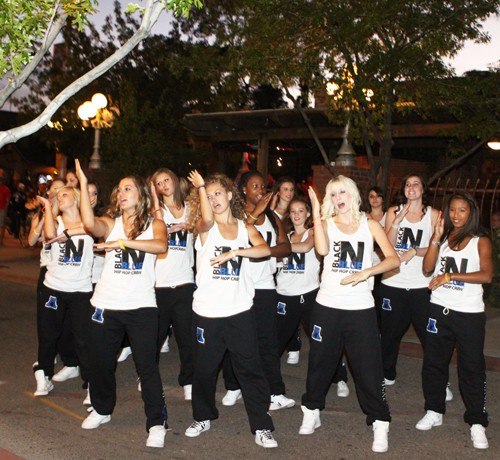 Valentina Martinelli / Arizona Daily Wildcat

Black and Blue Hip Hop Crew performs on University during Bear Down Friday Oct 22. The group will be performing at the Phoenix Sun vs LA Clippers basketball gameon April 1st.