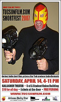 Although this camera totting luchador may not be there, the TucsonFilm.com ShortFest will feature Star Trek producer Andre Bormanis.