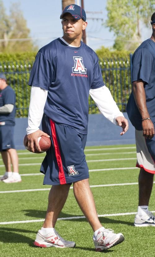 Tim Glass / Arizona Daily Wildcat

Football coach Ryan Walters at spring practice, April 11, 2011.