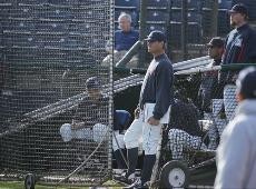 UA head baseball coach Andy Lopez watches his players during Tuesdays intrasquad scrimmage at Jerry Kindall Field. Lopez will lead a Wildcat team that will replace nine players drafted into the major leagues, starting with this weekends three-game series against Sacramento State.