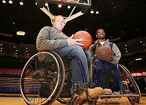 Freshman guards Eric Harris and Brendan Downes were recently selected to be on the Team USA Junior World Championship wheelchair basketball team. Downes will play for the second consecutive season, and Harris will make his first trip to Australia, where the championships will be held April 7-12.