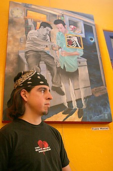 Jake Lacey / Arizona Daily Wildcat

Ruben Moreno has art hanging in many student frequented areas, including Epic Cafe and Solar Culture.