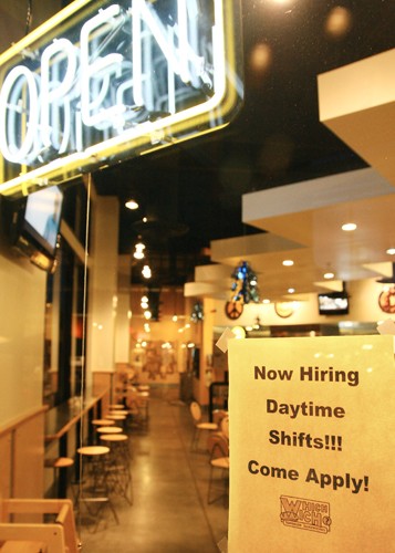 Gordon Bates / Arizona Daily Wildcat

Which Wich is one of the few businesses within walking distance from campus that is currently hiring. Off campus jobs have become particularly scarce, especially with the recent increase in student body population.