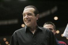 Michael Ignatov/Arizona Daily Wildcat Actor Chazz Palminteri, 56, takes in the mens basketball game between Houston and Arizona Saturday afternoon in McKale Center. Palminteris performance titled A Bronx Tale - which is being shown at the Tucson Music Hall today through Sunday - caught the eye of former Wildcat hoops player Matt Othick during his time at the UA and the two are now working together on Palminteris newest movie, Yonkers Joe.