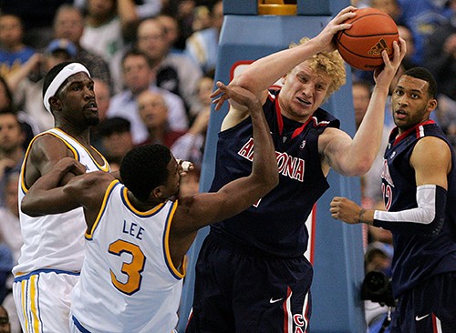 Mike Christy / Arizona Daily Wildcat

The UCLA Bruins hosted the No. 10 Arizona Wildcats in a battle for a share of the Pacific 10 Conference lead Saturday, Feb. 26, 2011, in Pauley Pavilion in Los Angeles, Calif. The Bruins dominated the visiting Wildcats 71-59.