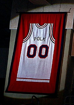 The late Shawntinice Polks jersey is the first of a UA womens basketball player to hang from the rafters in McKale Center. Today marks the one-year anniversary of Polkeys death, which the team is still struggling to move on from. 