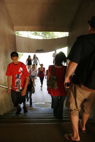 Amir Adib/ Arizona Daily Wildcat

Students entering classes in the Modern Languages building are exposed to asbestos everyday. 