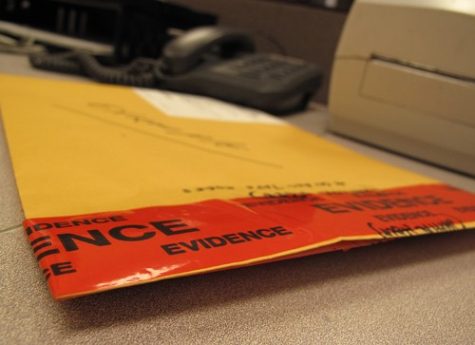 Erich Healy / Arizona Daily Wildcat

An envelope, taped and marked, is used as an example for Officers when the submit evidence to the UA Police Department. Items are carefully preserved and cataloged to ensure it remains in the exact state as when it was received.