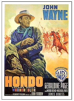 Hondo, the 1953 John Wayne 3-D classic, is playing at the Fox Theatre on March 1. 