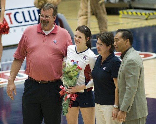 Tim Glass / Arizona Daily Wildcat

University of Arizona womens volleyball played Washington.  The Wildcats won.