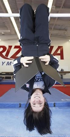 UA freshman Britnie Jones, who graduated from high school early to compete for the gymnastics team, has been balancing the rigors of Division I athletics with the demands of college classes. Wildcats coaches and family said its part of Jones nature to not only take on tasks like those, but succeed at the challenges. 