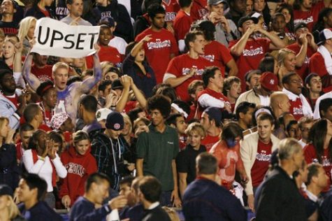 Jake Lacey/Arizona Daily Wildcat

Football vs Oregon. 34-24 and we rushed the field again.