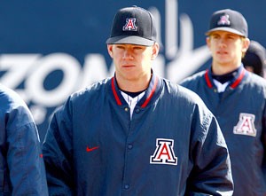 Arizona pitcher Preston Guilmet will anchor the Wildcats rotation this season. Last year the righty led the team with a 1.78 ERA and will be the teams Friday pitcher this time around.