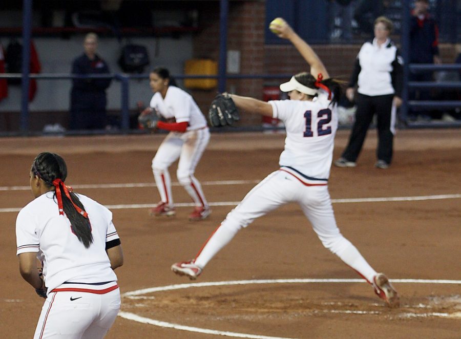 UA Softball vs New Mexico State on 21 March 2012. After an uninspired beginning UA won 6-3 after scoring five runs in the sixth inning.

Keith Hickman-Perfetti/ Arizona Daily Wildcat

