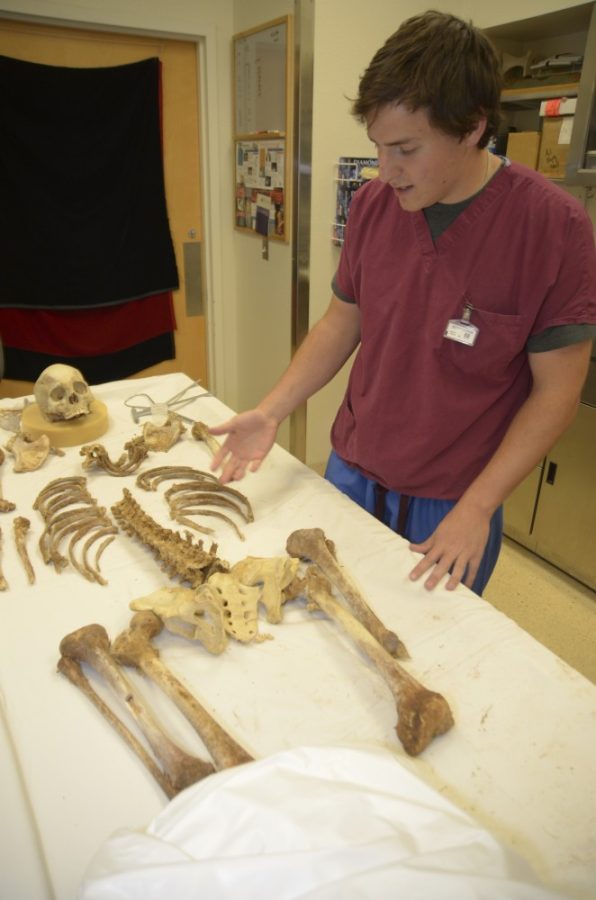 Colin Prenger / Arizona Daily Wildcat

Anthropology junior Harrison Redd is an intern at the Pima County Medical Examiner Office at UMC South Campus. His job involves identifying deceased corpses found near the border and attempting to return the body  to the family. 