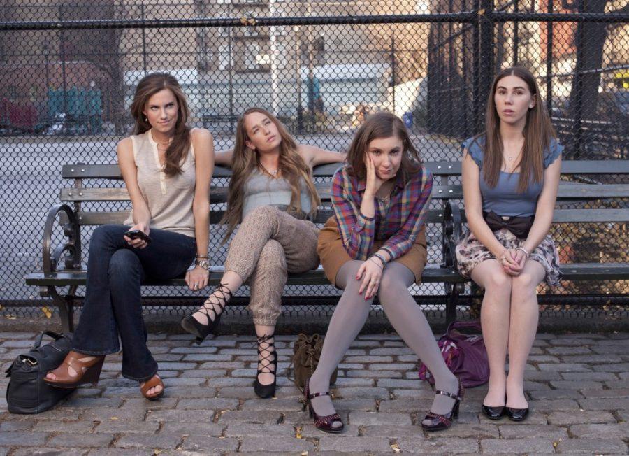From left, Allison Williams, Jemima Kirke, Lena Dunham, and Zosia Mamet star in HBOs new dramedy Girls. (Mark Seliver/MCT)