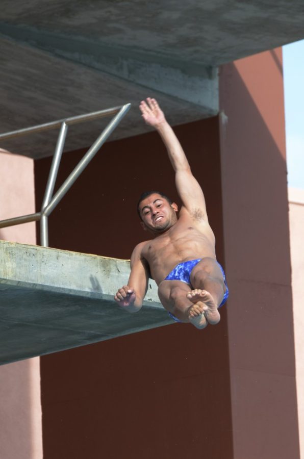 Colin Prenger / Daily Wildcat

The UA diving team held the Wildcat Dive Invite at the Hillenbrand Aquatic Center last Friday through Sunday. Senior Ben Grado took first in the finals on the last day. 