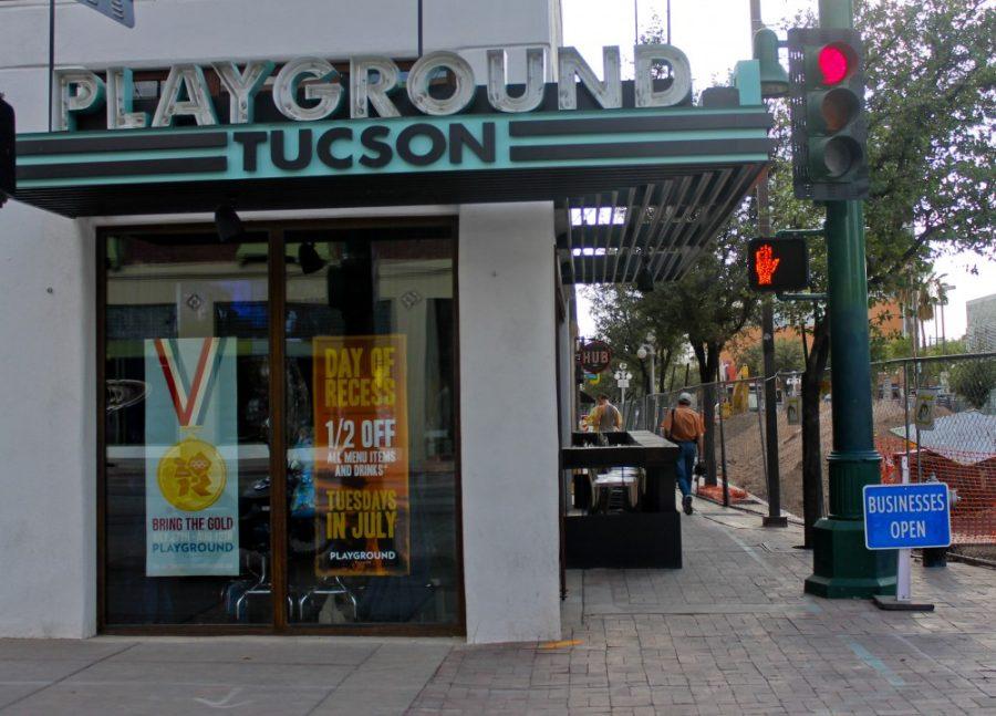 Robert+Alcaraz%2FArizona+Summer+Wildcat%0A%0AWith+Tucson+streetcar+construction+making+its+way+through+downtown%2C+businesses+like+The+Playground+have+been+affected.