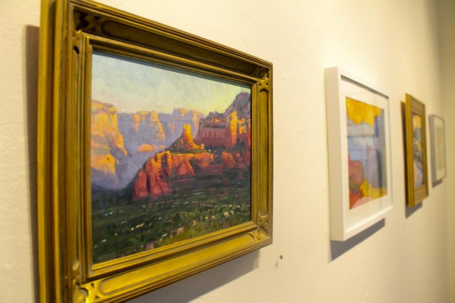 Robert Alcaraz/Arizona Daily Wildcat

The Drawing Studios exhibit, Capturing Natures Light, is displayed is the spacious studio.