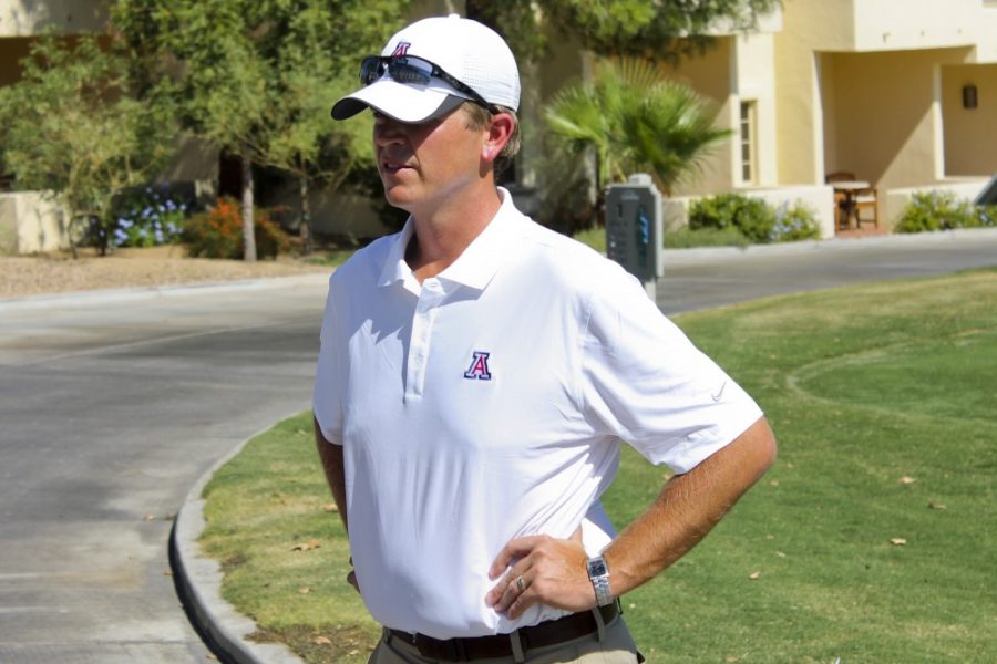 Robert Alcaraz / Arizona Daily Wildcat

UA golf coach Jim Anderson
