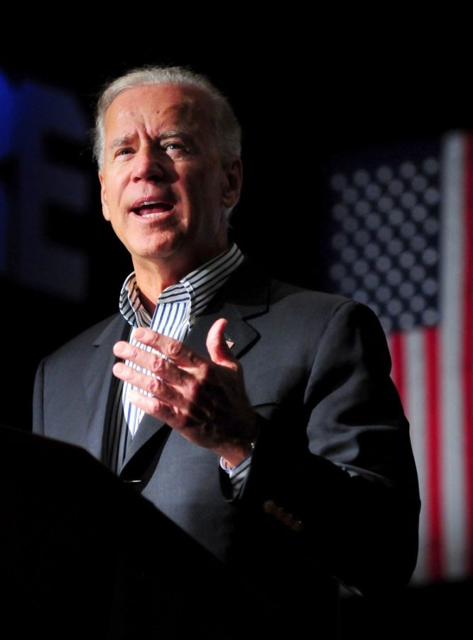 Vice President Joe Biden speaks to supporters on Tuesday, October 2, 2012 at The Fillmore in Charlotte, North Carolina. (Jeff Siner/Charlotte Observer/MCT)