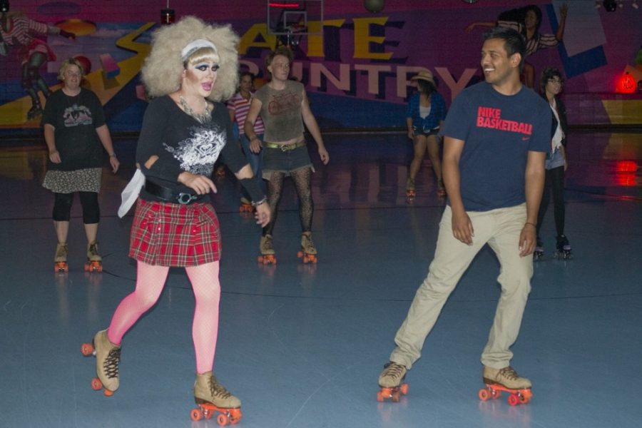 Turki Allugman /  Arizona Daily Wildcat

Queer Skate Night takes place at Skate Country on Oct. 30, 2012.