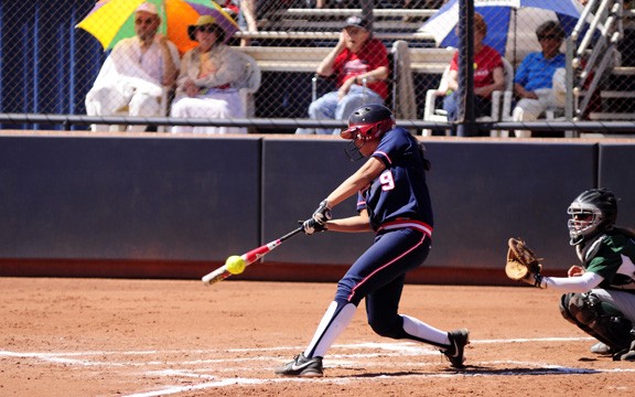 Tyler Baker  /  Arizona Daily Wildcat

UA Softball hosted the Wildcat Invitational last weekend and won all of the 5 games that they played, beating UC Riverside, Boston University, and Portland State. They will finish the tournement next weekend.