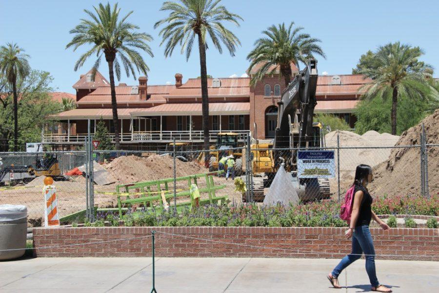 UA Facilities Management works on Mall to avoid future maintenance costs