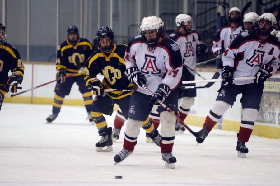 Tyler Baker /  Arizona Daily Wildcat

U of A IceCats lost 3-2 to #17 UCO Jan, 17 at the TCC.