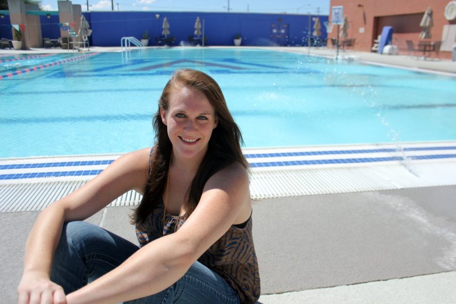 Rebecca Marie Sasnett / The Daily Wildcat

Jennifer Tomlinson, junior nursing student, takes photos at the UA Rec Center Pool Thursday Sept. 5, 2013. Tomlinson is one of four UA students who recieved an internship with a drowning prevention program.