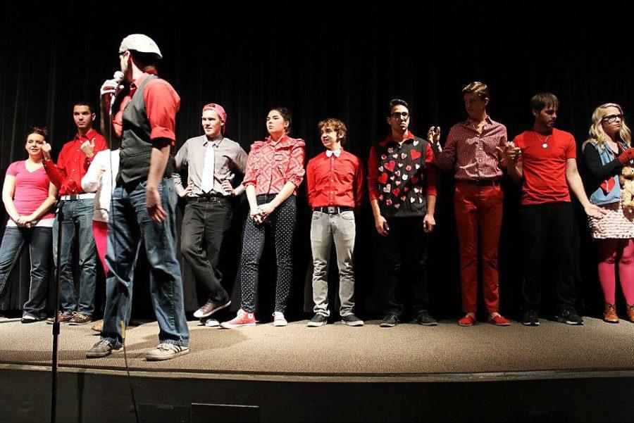 Photo courtesy of the Charles Darwin Experience

Members of the Charles Darwin Experience perform during this years Valentines Day show. The UAs improv comedy troupe hosts performances at 10 p.m. every Tuesday night in Gallagher Theater.

