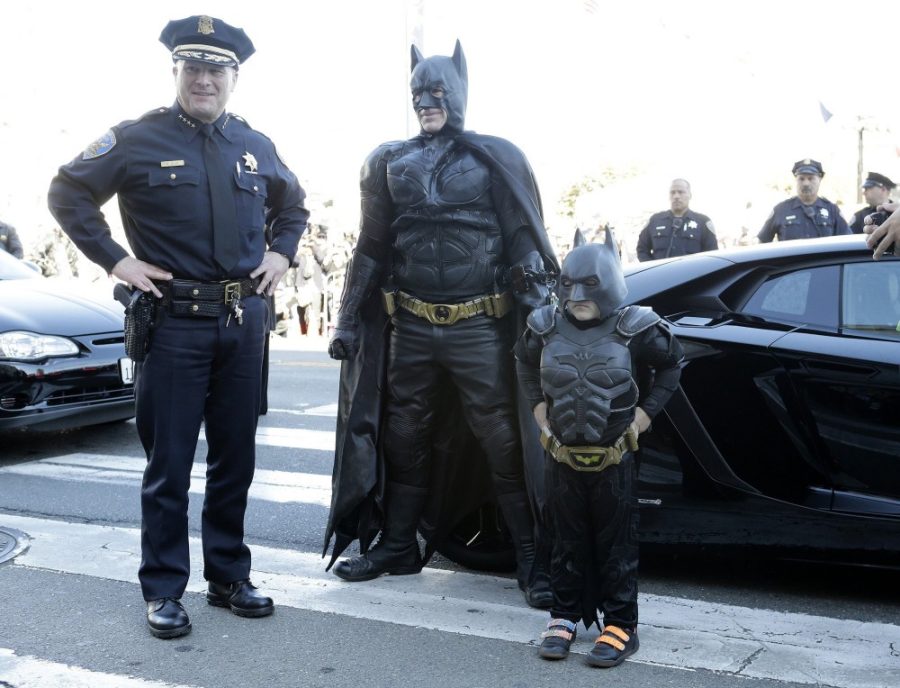 Miles Scott, 5, is greeted as he arrives at City Hall in San Francisco on Friday, Nov. 15, 2013. Miles is a leukemia survivor from Tulelake in Siskiyou County, Calif. After battling leukemia since he was a year old, Miles is now in remission. One of his heroes is Batman, so to celebrate the end of his treatment, the Make-A-Wish Greater Bay Area granted his wish to become Batkid for a day. (Gary Reyes/Bay Area News Group/MCT)