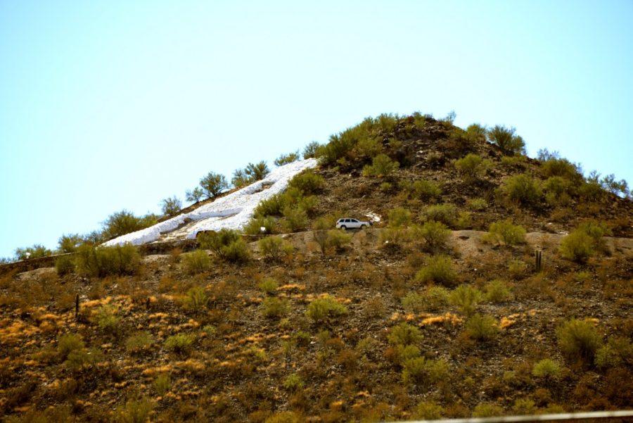 Alexander Plaumann / The Daily Wildcat

A mountain atop Sentinel Peak in Tucson, Ariz. on Wednesday.