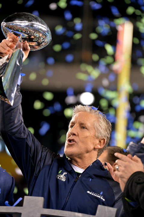 Seattle+Seahawks+head+coach+Pete+Carroll+lifts+the+Lombardi+trophy+after+a+43-8+win+against+the+Denver+Broncos+in+Super+Bowl+XLVIII+at+MetLife+Stadium+in+East+Rutherford%2C+N.J.%2C+on+Sunday%2C+Feb.+2%2C+2014.+%28J.+Conrad+Wiliams%2FNewsday%2FMCT%29