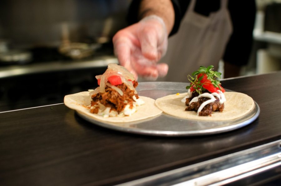 Steve Nguyen/ The Daily Wildcat

Gio Tacos, a new restaurant downtown, serves a variety of different tacos including The Tarheel and Duck Mole. 