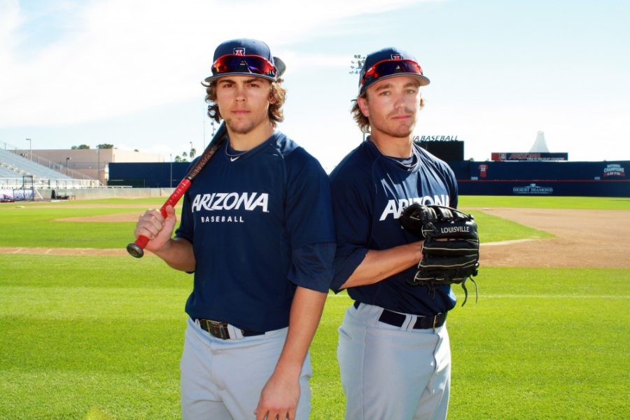 	Sophomore outfielders Scott Kingery (left) and Zach Gibbons (right) were in the top five in the Pac-12 in hits and in the top 15 in batting going into Tuesday’s games. 