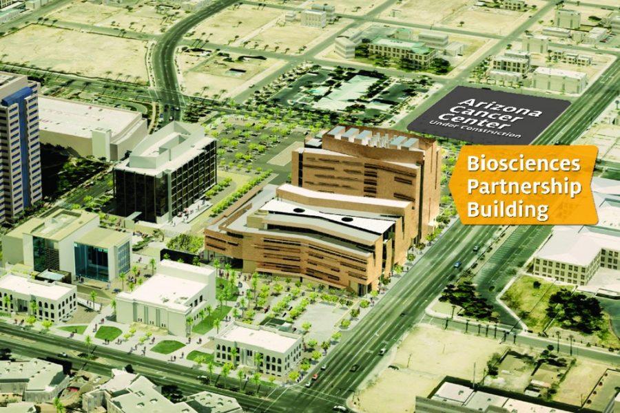 Courtesy of UA College of Medicine - Phoenix

The UA is partnering with the City of Phoenix to build a 10-story building that will allow scientists to research questions about health care. The construction is expected to be complete by late 2016 and will create roughly 500 construction jobs and 400 permanent jobs. 