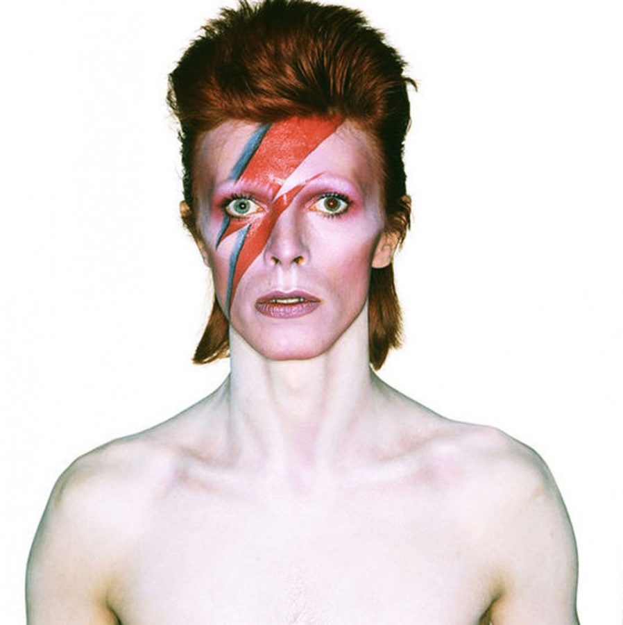 	Courtesy of Brian Duffy / Phoenix New Times

	David Bowie, album shoot for Aladdin Sane, 1973