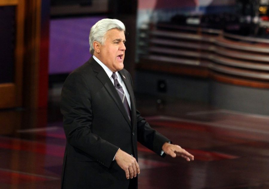 Jay+Leno%2C+host+of+%26quot%3BThe+Tonight+Show%2C%26quot%3B+performs+his+opening+monologue+at+the+studio%2C+Jan.+28%2C+2014+in+Burbank%2C+Calif.+Jay+Leno+has+hosted+the+show+from+1992+to+2009+and+began+his+second+tenure+on+March+1%2C+2010+and+ends+as+host+of+the+show+on+February+6%2C+2014%2C+ending+22+years+as+a+talk+show+host.+%28Gary+Friedman%2FLos+Angeles+Times%2FMCT%29