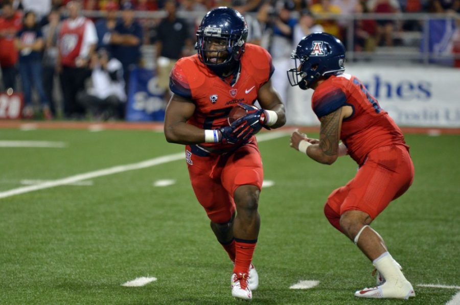 Tyler Baker / The Daily Wildcat

During the first half of Arizona's 28-26 loss to USC at Arizona Stadium on October 11th.