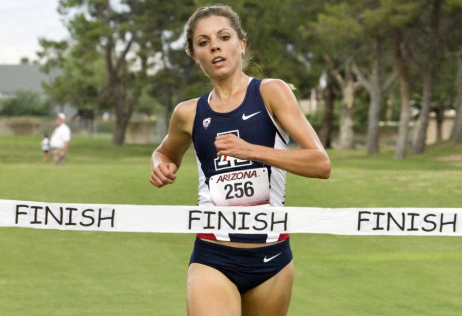 Arizona+cross-country+redshirt+senior+Kristina+Aubert+crosses+the+finish+line%2C+winning+first+place+in+the+three-mile+race+with+a+time+of+16%3A40.00+on+Sept.+19+during+the+Dave+Murray+Invitationatl+at+Dell+Urich+Golf+Course.+Both+mens+and+womens+cross-country+teams+have+a+tough+road+ahead+to+earn+a+team+berth+in+the+NCAA+Championships%2C+first+having+to+run+well+at+the+NCAA+Regionals+on+Friday.