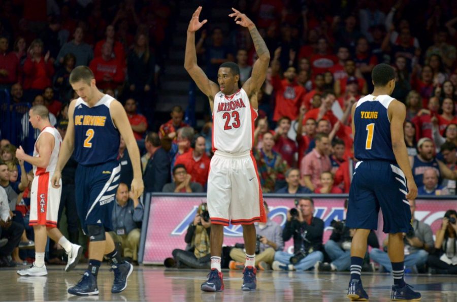 Tyler Baker / The Daily Wildcat

UA Wildcats win 71-54 against UC Irvine at McKale Center on November 19, 2014.