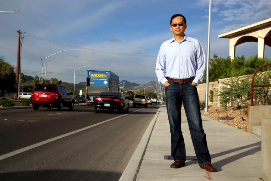 Courtesy of Paul Tumarkin / Tech Launch ArizonaYi-Chang Chiu, an associate professor of civil engineering, created a new traffic app called Metropia to help inprove traffic flow in cities. Metropia has been implemented so far in New York and Austin, Texas.
