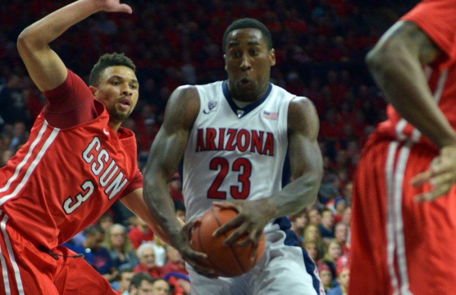 Arizona+forward+Rondae+Hollis-Jefferson+%2823%29+drives+during+Arizonas+86-68+win+against+Cal+State+Northridge+during+the+EA+Sports+Maui+Invitational+opening+round+in+McKale+Center+on+Sunday.+Hollis-Jefferson+and+the+Wildcats+take+on+Michigan+on+Saturday.%26%23160%3B