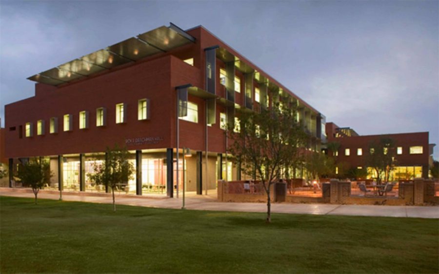 <p>Courtesy of the Zuckerman College of Health<br /><br />The Roy P. Drachman Hall is shared between the College of Pharmacy and the Mel & Enid Zuckerman College of Public Health. The College of Public Health received a $3.6 million grant.</p>